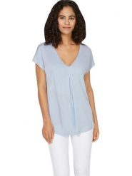 Heine Koszulka w kolorze błękitnym rozmiar: 48. Niebieskie bluzki damskie Heine, bez wzorów, z wiskozy, bez kołnierzyka. Za 86.99 zł.