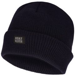 Czapka termiczna męska rozmiar uniwersalny. Czarne czapki męskie HEAT KEEPER, bez wzorów, sportowe. Za 113.54 zł.