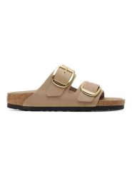 Birkenstock Skórzane klapki "Arizona" w kolorze jasnobrązowym rozmiar: 38. Brązowe klapki damskie Birkenstock. Za 420.68 zł.