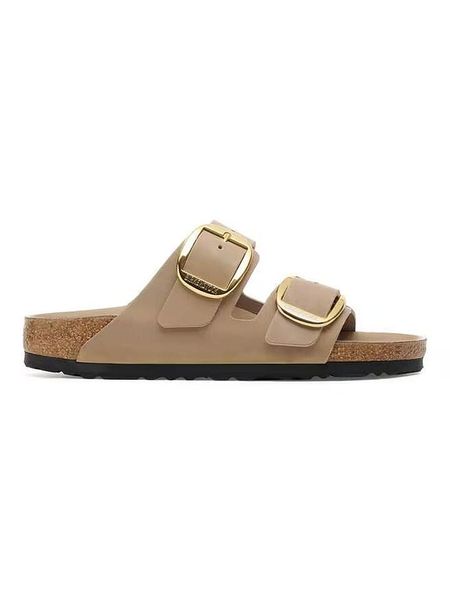 Birkenstock Skórzane klapki "Arizona" w kolorze jasnobrązowym rozmiar: 38. Brązowe klapki damskie Birkenstock. Za 447.51 zł.