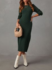 LA Angels Sukienka w kolorze ciemnozielonym rozmiar: M. Zielone sukienki damskie LA Angels, m, bez wzorów, bez kołnierzyka, bez ramiączek, maxi. Za 173.99 zł.