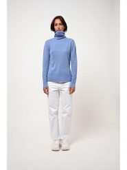 AUTHENTIC CASHMERE Kaszmirowy golf "Fornet" w kolorze błękitnym rozmiar: M. Niebieskie golfy damskie AUTHENTIC CASHMERE, m, bez wzorów, z kaszmiru, bez ramiączek. Za 391.41 zł.