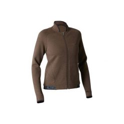 Bluza na zamek Gym & Pilates 900 damska. Czarne bluzy bez kaptura damskie DOMYOS, xl, bez wzorów, z bawełny, bez ramiączek, bez kaptura. W wyprzedaży za 64.99 zł.