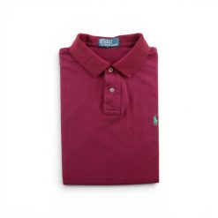 Second life - Polo Ralph Lauren koszulka męska z krótkim rękawem - Stan dobry. Czerwone koszulki polo męskie Ralph Lauren, l, z materiału, bez ramiączek, na golfa. Za 106.46 zł.