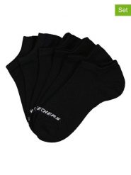 Skechers Skarpety (6 par) w kolorze czarnym rozmiar: 39-42. Czarne skarpetki męskie Skechers, bez wzorów. Za 48.39 zł.