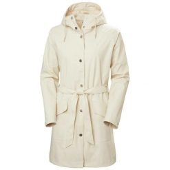 Damska kurtka wodoodporna Helly Hansen Kirkwall II. Białe kurtki przeciwdeszczowe damskie Helly Hansen, bez kaptura. Za 675.50 zł.