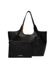 LOVE MOSCHINO Torebka JC4297PP0OKL0000 Czarny. Czarne torebki klasyczne damskie Love Moschino, bez wzorów, ze skóry, bez dodatków. Za 1,049.00 zł.