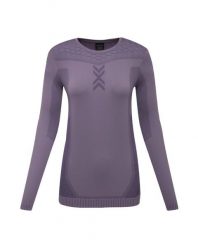 Koszulka z długim rękawem damska X-Bionic X-Ential Shirt Lavender. Fioletowe t-shirty damskie X BIONIC, l, bez wzorów, z materiału, bez kołnierzyka. Za 230.00 zł.