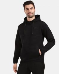 Męska bluza funkcyjna Kilpi DELEG-M. Czarne bluzy bez kaptura męskie Kilpi, m, z materiału. Za 370.41 zł.