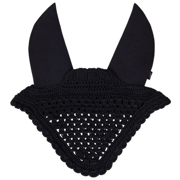 Krótka czapka dla konia QHP Flore. Czarne czapki męskie QHP, bez wzorów, eleganckie. Za 153.50 zł.