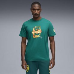 Męska koszulka Senegalu ftblCulture PUMA. Zielone t-shirty sportowe męskie Puma, m, z bawełny, bez ramiączek, do piłki nożnej. Za 129.00 zł.