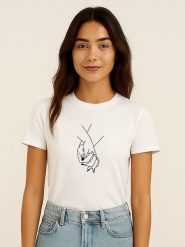 WOOOP Koszulka w kolorze białym rozmiar: XXL. Białe bluzki damskie Wooop, xxl, bez wzorów, z bawełny, bez kołnierzyka, bez ramiączek. Za 56.99 zł.