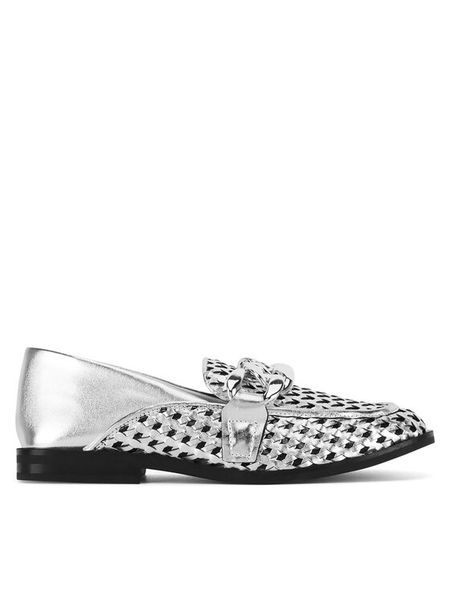 Badura Mokasyny CALLA-V179217-325 Srebrny. Szare mokasyny damskie Badura, ze skóry. Za 299.99 zł.