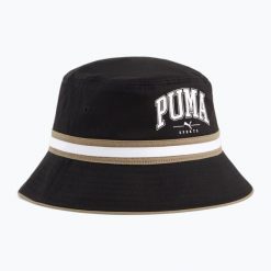 Kapelusz PUMA Squad Bucket. Czarne kapelusze damskie Puma, bez wzorów, z materiału. Za 94.99 zł.