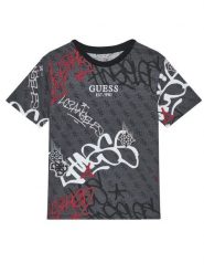 Guess T-Shirt L5BI07 I3Z14 Szary Regular Fit. Szare t-shirty chłopięce Guess, z aplikacjami, z bawełny, bez ramiączek. Za 99.99 zł.