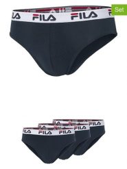 Fila Slipy (3 pary) w kolorze granatowym rozmiar: M. Niebieskie slipki męskie Fila, bez wzorów. Za 65.99 zł.