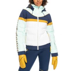 Kurtka snowboardowa damska ROXY Peak Chic Insulated. Białe kurtki damskie Roxy, xl, bez wzorów, z poliesteru, bez kaptura, narciarskie. Za 837.00 zł.