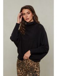 Joséfine Sweter "Karcag" w kolorze czarnym rozmiar: XL. Czarne golfy damskie Joséfine, xl, bez wzorów, z kaszmiru, bez ramiączek. Za 193.70 zł.