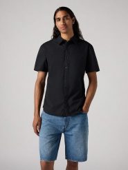 Levi's Koszula w kolorze granatowym rozmiar: XS. Niebieskie koszule męskie Levi's, s, bez wzorów, bez kołnierzyka, bez ramiączek. Za 69.58 zł.