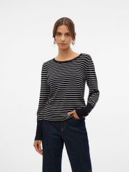 Vero Moda Sweter w kolorze kremowo-czarnym rozmiar: XL. Brązowe swetry klasyczne damskie Vero Moda, xl, z włókna, bez kołnierzyka. Za 92.64 zł.