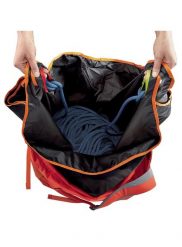 Plecak wspinaczkowy Petzl Kliff z płachtą na linę - red/rouge. Brązowe plecaki męskie PETZL, bez wzorów, z materiału. Za 253.20 zł.