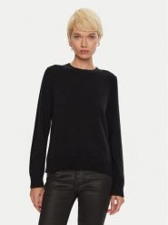 Tommy Hilfiger Sweter WW0WW43202 Czarny Regular Fit. Czarne swetry klasyczne damskie Tommy Hilfiger, l, z kaszmiru, bez kołnierzyka. Za 679.99 zł.