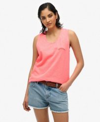 Kamizelka Essential Logo Gd. Brązowe kamizelki damskie Superdry., m, z bawełny. Za 105.65 zł.