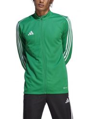 Adidas Kurtka sportowa "Tiro 23" w kolorze zielonym rozmiar: XXL. Zielone kurtki outdoor męskie Adidas, xxl, bez wzorów, bez kaptura. Za 96.37 zł.