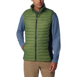 Bezrękawnik Sportowy Męski Columbia Powder Pass. Zielone kamizelki męskie Columbia, m. Za 323.99 zł.