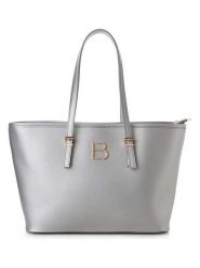 Lucky Bees Shopper bag w kolorze srebrnym - 42 x 25 x 15 cm rozmiar: onesize. Szare shopper bag damskie Lucky Bees, bez wzorów, z materiału, na ramię, bez dodatków. Za 122.96 zł.