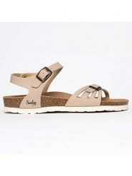 Sunbay Sandały "Althea" w kolorze jasnobrązowym rozmiar: 37. Brązowe sandały damskie Sunbay, bez wzorów, z materiału, bez obcasa. Za 149.31 zł.