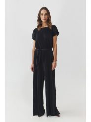 TATUUM Kombinezon "Milou" w kolorze granatowym rozmiar: L. Niebieskie kombinezony damskie Tatuum, l, bez wzorów, z tkaniny, bez kołnierzyka, bez ramiączek. Za 287.84 zł.