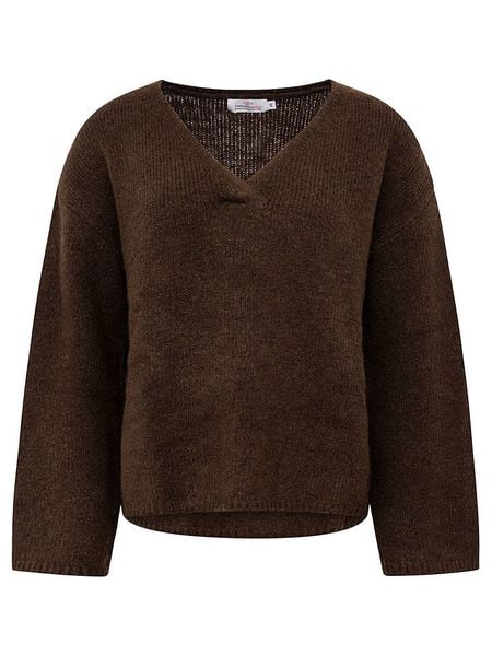 Zwillingsherz Sweter w kolorze brązowym rozmiar: M. Brązowe swetry klasyczne damskie Zwillingsherz, m, ze splotem, bez kołnierzyka. Za 236.61 zł.