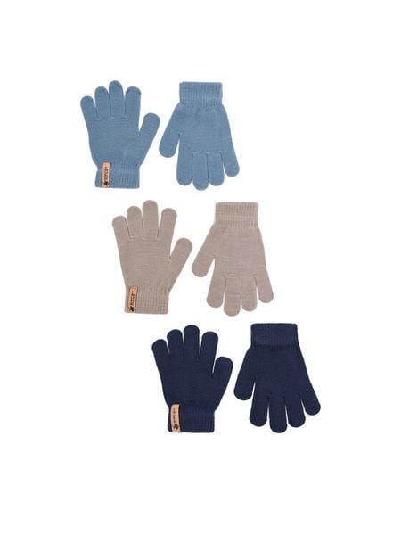 Beverly Hills Polo Club Rękawiczki CEO-ACCCS-BHPC-03(3-PACK) Niebieski. Niebieskie rękawiczki dziecięce Beverly Hills Polo Club, z dzianiny, bez ramiączek. Za 29.99 zł.