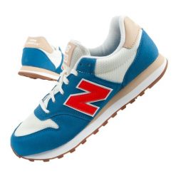 Buty sportowe sneakersy męskie New Balance 500. Niebieskie buty sportowe na co dzień męskie New Balance, bez zapięcia. Za 289.00 zł.