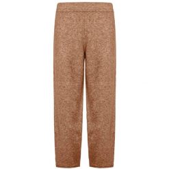 Spodnie Deha Dzianinowe Spodnie Carrot-Fit Lounge Damskie. Brązowe spodnie materiałowe damskie Deha, bez wzorów, z dzianiny. Za 484.99 zł.