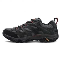 Buty trekkingowe męskie Merrell Moab 3 Ventilator. Szare buty trekkingowe męskie MERRELL, z gumy, bez zapięcia, trekkingowe. Za 585.00 zł.