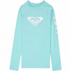 Dziewczęca koszulka z długim rękawem z lycry WHOLE HEARTED. Zielone koszulki dziewczęce Roxy, s, bez wzorów, z lycry, bez ramiączek. Za 139.99 zł.