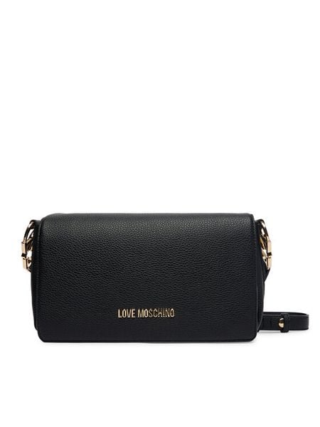 LOVE MOSCHINO Torebka JC4008PP1OLB0000 Czarny. Czarne torebki klasyczne damskie Love Moschino, bez wzorów, ze skóry, bez dodatków. Za 939.99 zł.