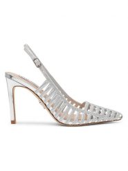 Steve Madden Czółenka w kolorze srebrnym rozmiar: 41. Szare czółenka damskie Steve Madden, bez wzorów, bez obcasa, na szpilce. Za 288.52 zł.