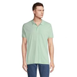 Męska Koszulka Polo Planet. Zielone koszulki polo męskie SOL'S, l, bez wzorów, bez ramiączek. Za 65.99 zł.