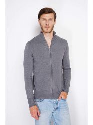 William de Faye Kardigan w kolorze szarym rozmiar: 42. Szare kardigany męskie William De Faye, bez wzorów, z kaszmiru, klasyczne, bez kołnierzyka. Za 173.99 zł.