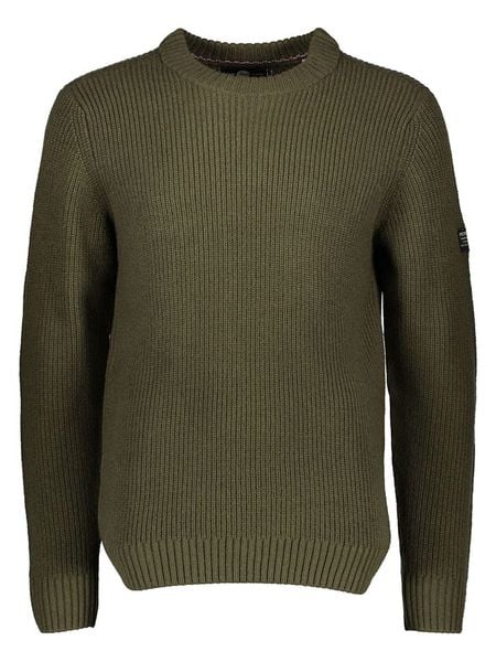 Petrol Industries Sweter w kolorze khaki rozmiar: 3XL. Brązowe swetry męskie Petrol Industries, xl, bez wzorów, bez kołnierzyka. Za 125.95 zł.