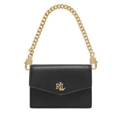 Torebka LAUREN RALPH LAUREN. Czarne torebki klasyczne damskie Lauren Ralph Lauren, bez wzorów, bez dodatków. Za 579.99 zł.