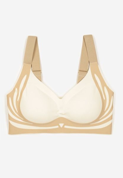 Jasnobeżowy Biustonosz z Zapięciem na Haftki Oledis. Brązowe biustonosze sportowe damskie Renee, bez wzorów. Za 39.99 zł.