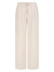 Eight2Nine Spodnie w kolorze kremowym rozmiar: S. Brązowe spodnie materiałowe damskie Eight2Nine, bez wzorów, z materiału. Za 86.99 zł.