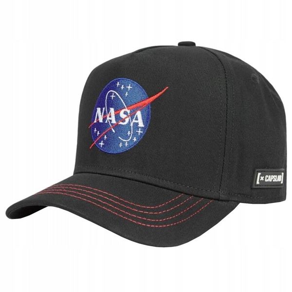 Czapka Z Daszkiem NASA Space Mission. Czarne czapki męskie CapsLab, bez wzorów. Za 173.99 zł.