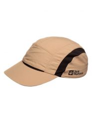 Jack Wolfskin Czapka funkcyjna "Vent" w kolorze beżowym rozmiar: M. Brązowe czapki męskie Jack Wolfskin, bez wzorów, z materiału, sportowe. Za 82.64 zł.
