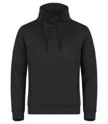 Clique Bluza Hobart z wysokim kołnierzem z miękkiego air-layer – Black. Czarne bluzy bez kaptura męskie CLIQUE, m, z elastanu. Za 199.29 zł.