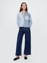 GAP Dżinsy - Comfort fit - w kolorze granatowym rozmiar: W28. Niebieskie jeansy damskie GAP, z podwyższonym stanem. Za 87.81 zł.